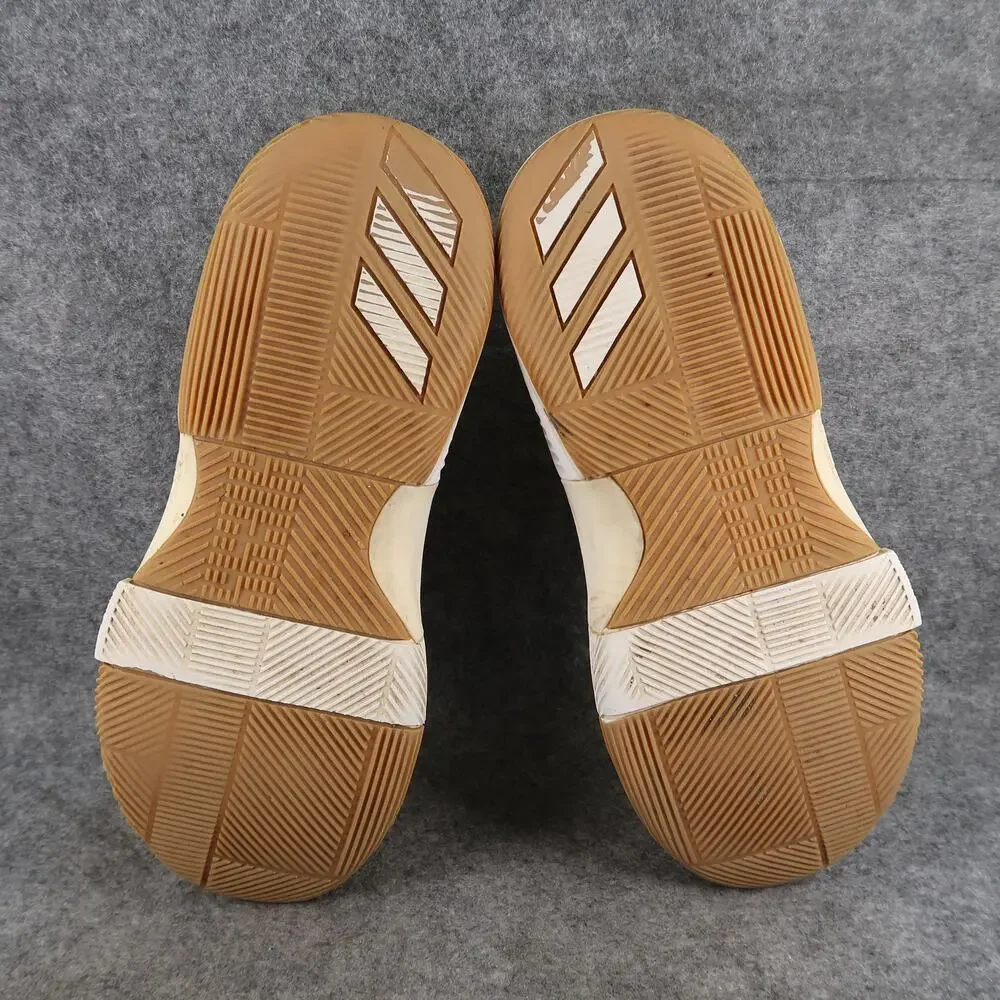 Adidas Shoes Mens 8.5 Basketball Sneakers Dame 3 Athletic Sport Trainers Lace Up
